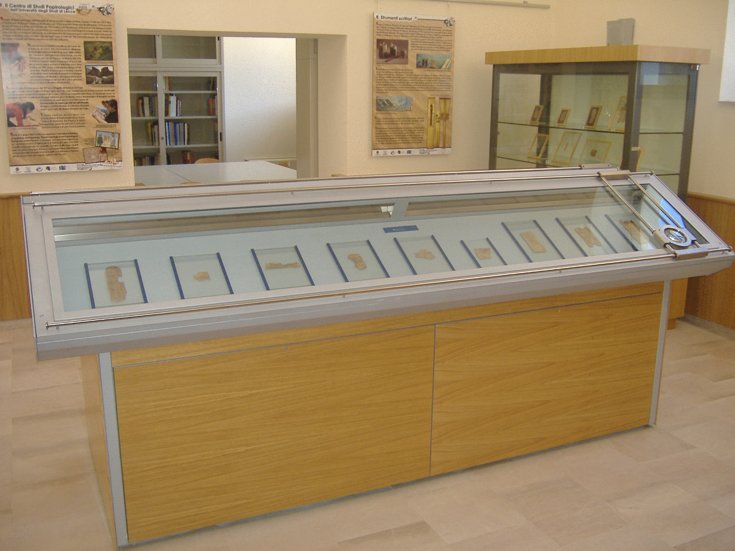 Interno del Museo Papirologico.