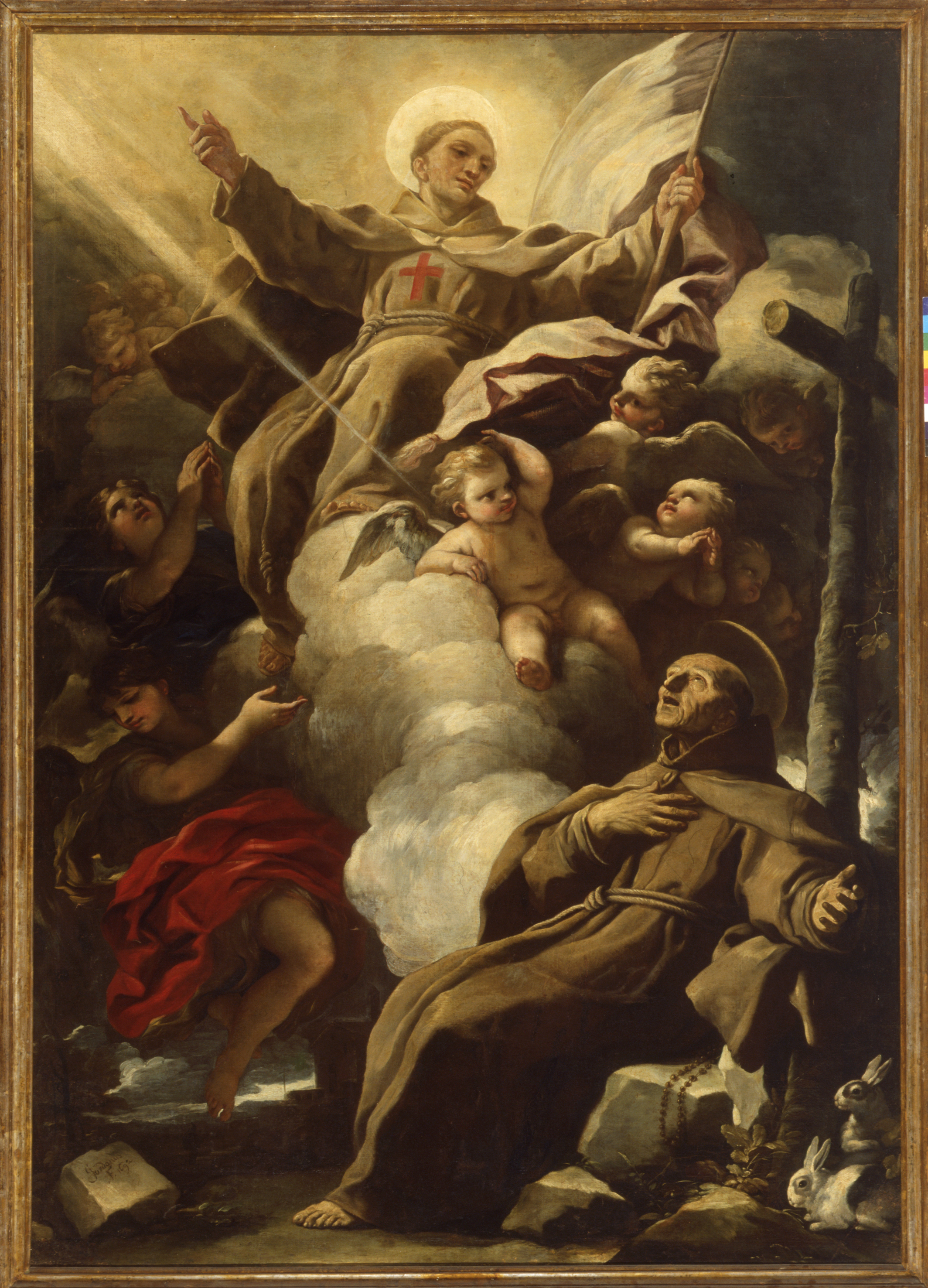 TESORI DI PUGLIA : Luca Giordano, San Giovanni da Capestrano in gloria appare a San Pietro d’Alcantara.